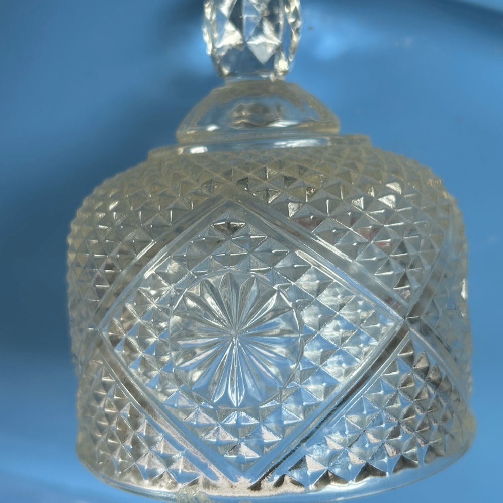 Vintage Collectible Lead Glass Avon Butter or Cheese Dish